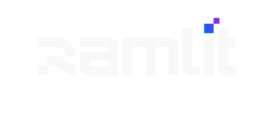 Ramlit Limited white Logo