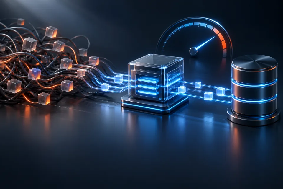 Optimized application requests passing through cache and database systems