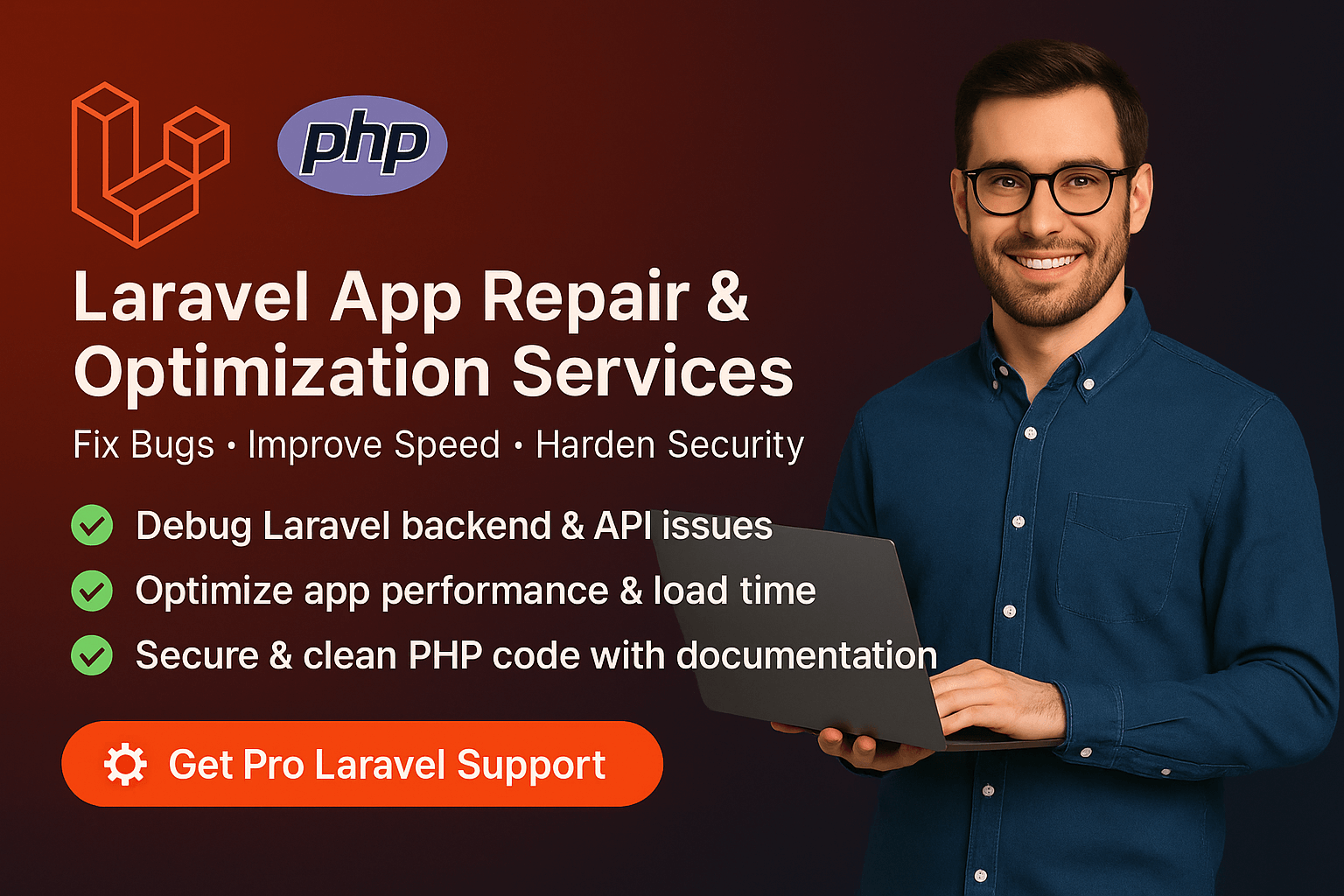 🐞 Laravel App Buggy or Slow? Need a Pro PHP Developer to Fix It Fast?