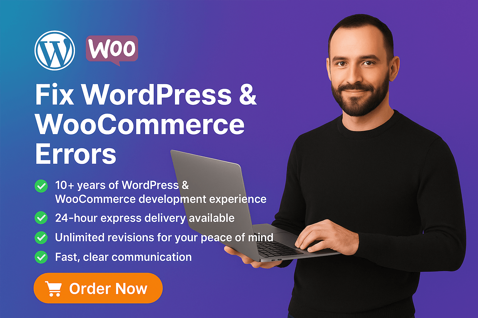 🔧 WordPress or WooCommerce Broken? I’ll Fix Bugs, PHP Errors and Critical Issues Fast