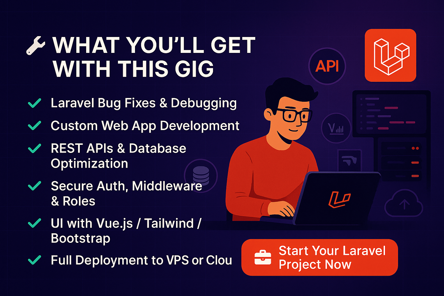 💻 Laravel App Buggy or Slow? I’ll Fix, Develop & Deploy It Fast with Clean PHP Code