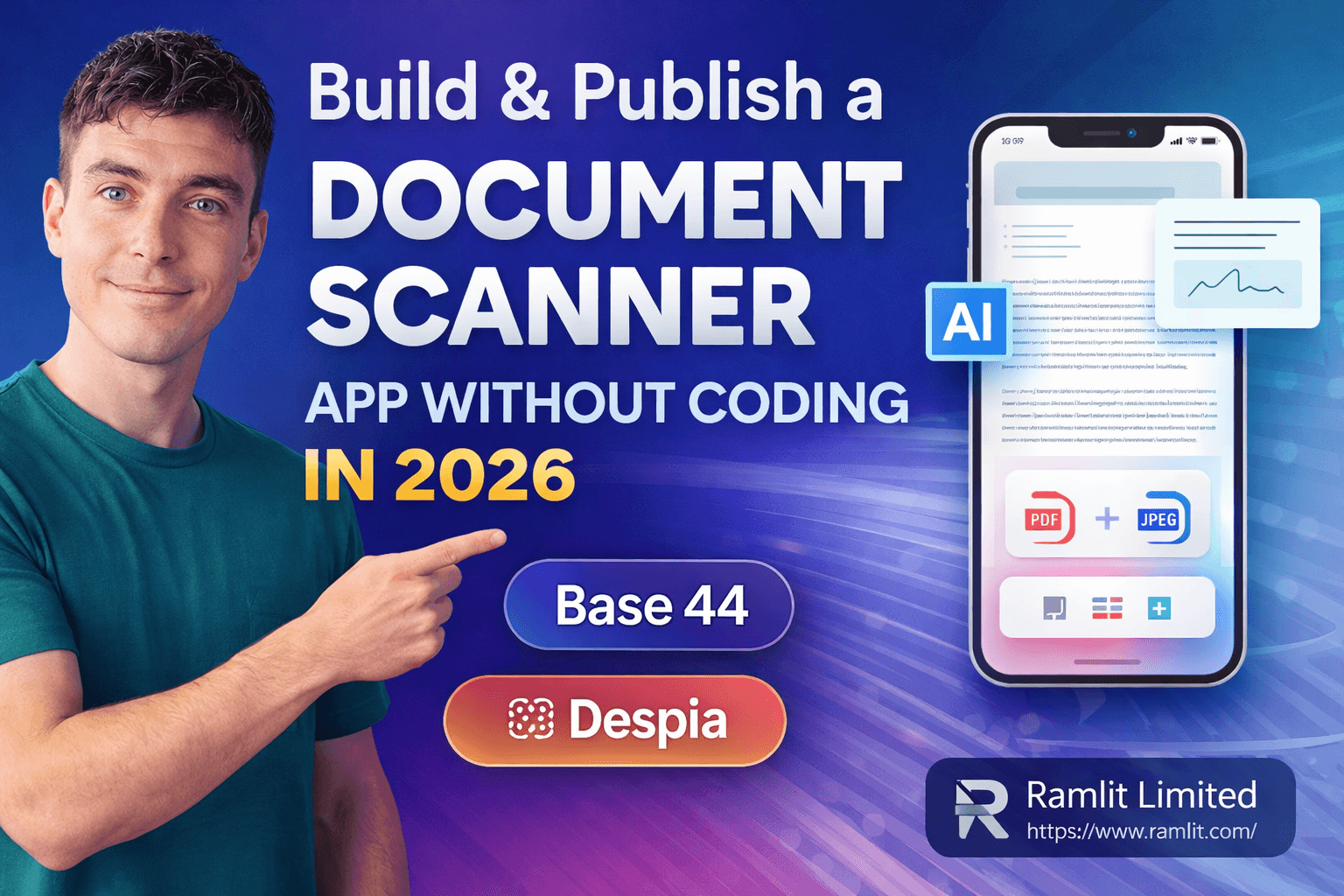 Build a Document Scanner App Without Coding (2026 Guide: Base 44 + Despia)