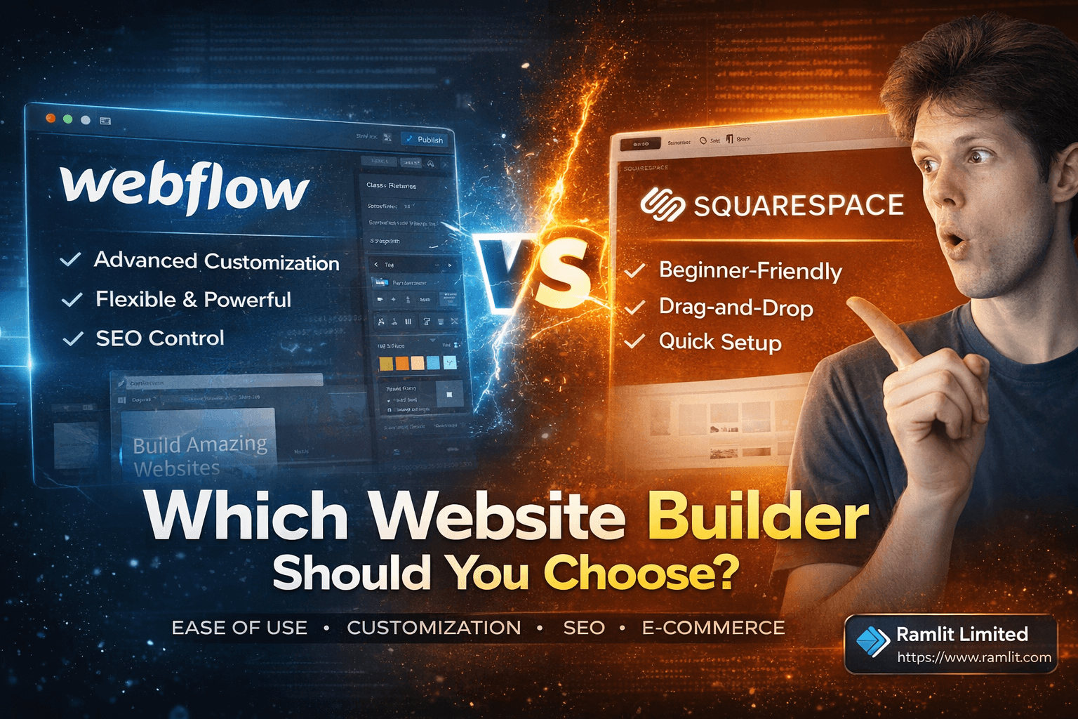 Webflow vs. Squarespace: Which Website Builder Should You Choose?