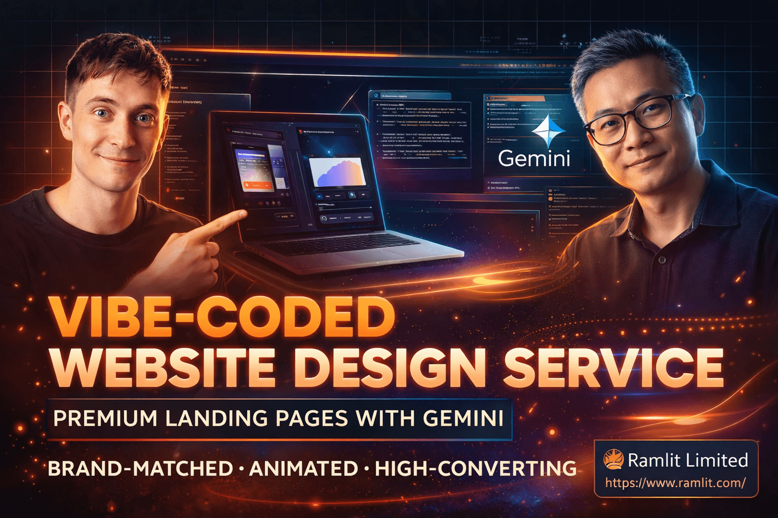 Vibe-Coded Website Design Service: Premium Landing Pages with Gemini