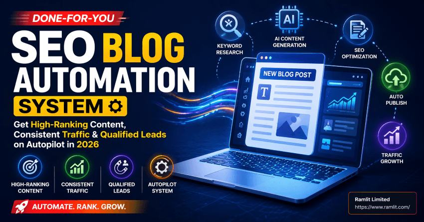 Done-for-You SEO Blog Automation System: Get High-Ranking Content, Consistent Traffic & Qualified Leads on Autopilot in 2026